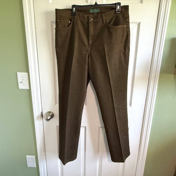 Lauren Ralph Lauren Women's brown pants size 14 - Picture 1 of 12